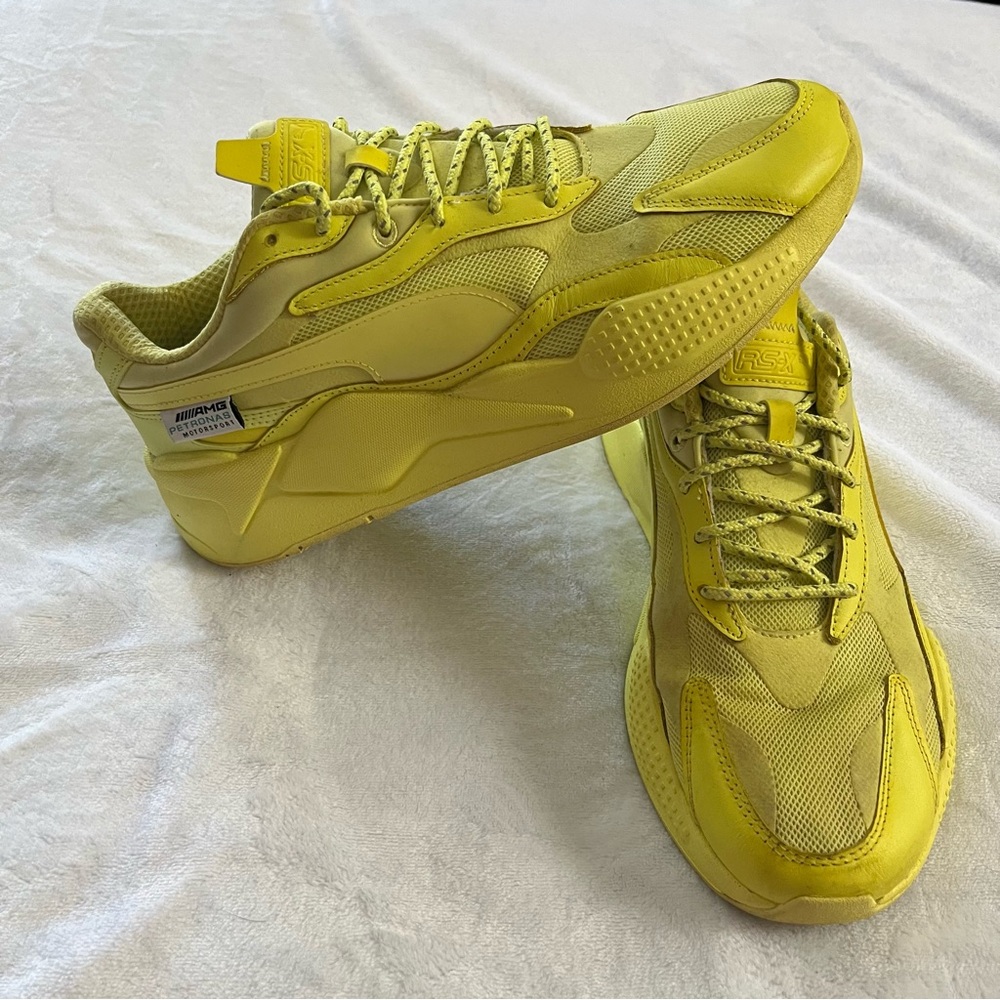 Puma Mercedes AMG MAPF1 RS-X3 Mens Size 10 Casual Running Shoe Lime Sneaker